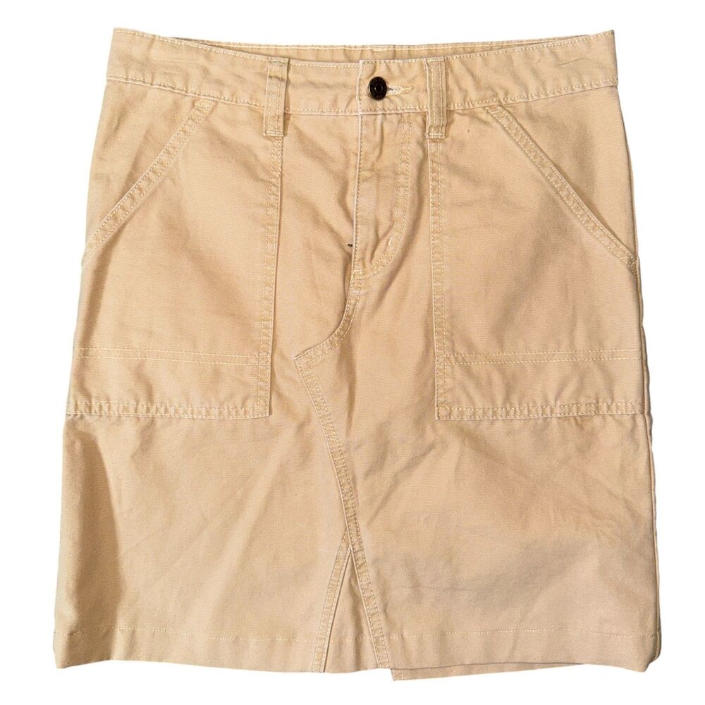 BDG Urban Outfitters Utility Cotton Canvas Skirt - Tan‎ (Size S) Gently Used